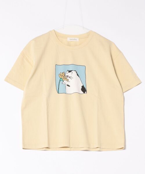 aimoha(アイモハ)の「猫プリントTシャツ(Tシャツ/カットソー・レディース・イエロー/ピンク/ブラック/ホワイト・FREE)」の17枚目の写真