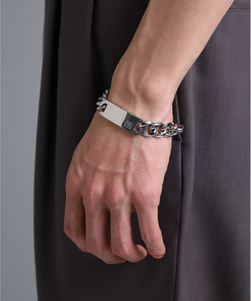 LION HEART(ライオンハート)の「【限定展開】“LH-1”IDブレスレット/サージカルステンレス(金属アレルギー対応)【LION HEART / ライオンハート】(ブレスレット・メンズ・シルバー・M)」の8枚目の写真