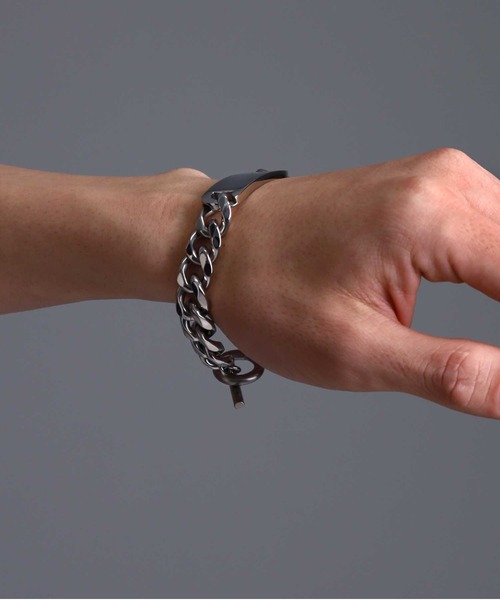 LION HEART(ライオンハート)の「【限定展開】“LH-1”IDブレスレット/サージカルステンレス(金属アレルギー対応)【LION HEART / ライオンハート】(ブレスレット・メンズ・シルバー・M)」の9枚目の写真