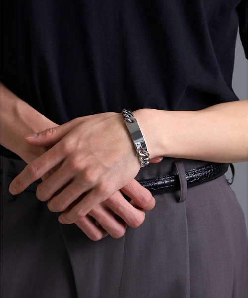 LION HEART(ライオンハート)の「【限定展開】“LH-1”IDブレスレット/サージカルステンレス(金属アレルギー対応)【LION HEART / ライオンハート】(ブレスレット・メンズ・シルバー・M)」の10枚目の写真