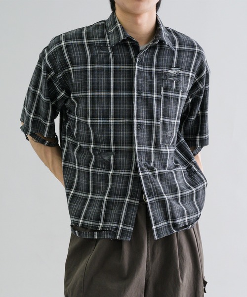 エンフォルドHALF SLEEVE SHIRTハーフ スリーブ シャツ　23ss エンフォルドHALF SLEEVE SHIRTハーフ スリーブ シャツ 23ss