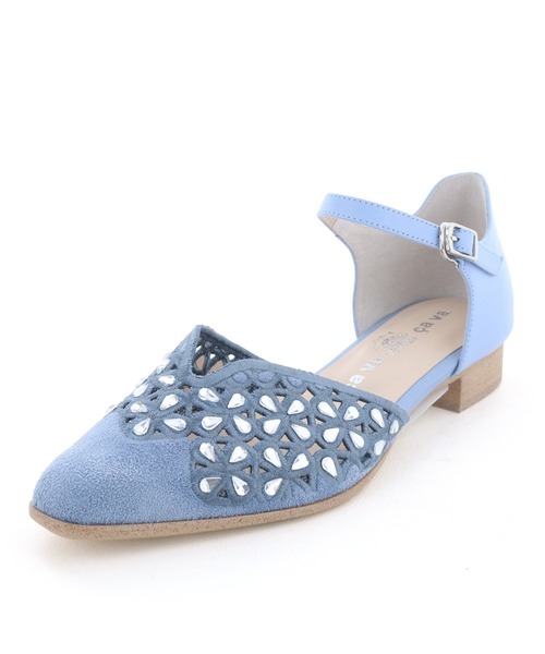 cava cava（サヴァサヴァ）の「ポインテッドセパレートパンプス　1320676（パンプス・レディース・ライトブルー/ブラック/ゴールド・24cm/23.5cm/23cm/22.5cm/24.5cm）」の8枚目の写真