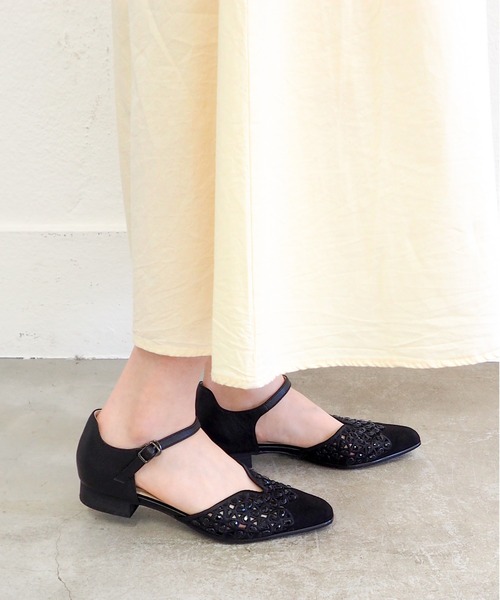 cava cava（サヴァサヴァ）の「ポインテッドセパレートパンプス　1320676（パンプス・レディース・ライトブルー/ブラック/ゴールド・24cm/23.5cm/23cm/22.5cm/24.5cm）」の5枚目の写真