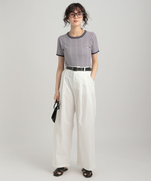 GEORGE'S（ジョージズ）の「タックチノパンツ（チノパンツ・レディース・ホワイト/ベージュ・SMALL/MEDIUM）」の8枚目の写真