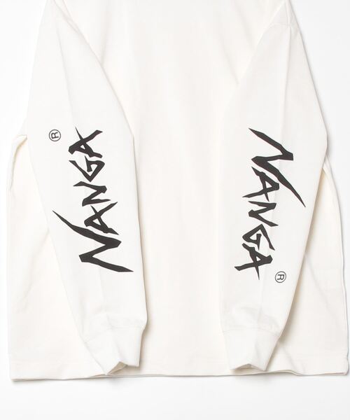 NANGA(ナンガ)の「NANGA / ナンガ ECO HYBRID SLV LOGO L/S TEE エコハイブリッド スリーブ ロゴ ロングスリーブTシャツ(Tシャツ/カットソー・メンズ・ブラック/ホワイト・MEDIUM/LARGE/X-LARGE)」の18枚目の写真