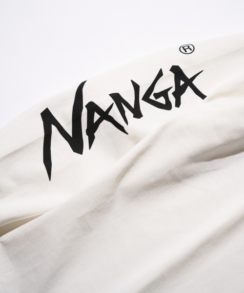 NANGA(ナンガ)の「NANGA / ナンガ ECO HYBRID SLV LOGO L/S TEE エコハイブリッド スリーブ ロゴ ロングスリーブTシャツ(Tシャツ/カットソー・メンズ・ブラック/ホワイト・MEDIUM/LARGE/X-LARGE)」の6枚目の写真