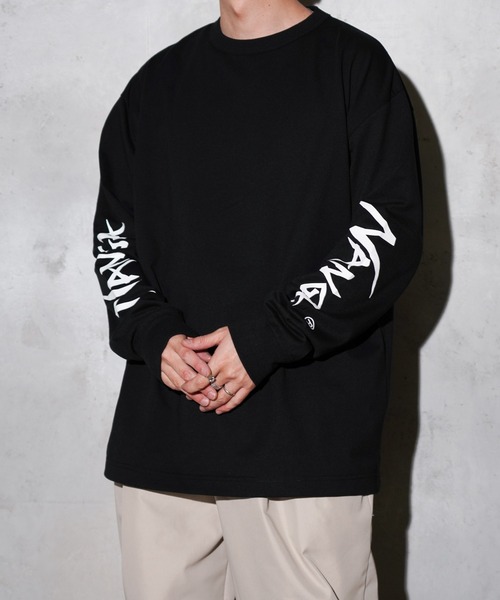 NANGA(ナンガ)の「NANGA / ナンガ ECO HYBRID SLV LOGO L/S TEE エコハイブリッド スリーブ ロゴ ロングスリーブTシャツ(Tシャツ/カットソー・メンズ・ブラック/ホワイト・MEDIUM/LARGE/X-LARGE)」の10枚目の写真