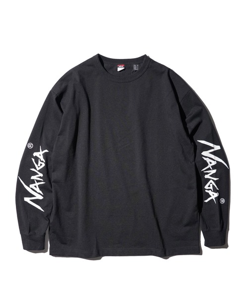 NANGA(ナンガ)の「NANGA / ナンガ ECO HYBRID SLV LOGO L/S TEE エコハイブリッド スリーブ ロゴ ロングスリーブTシャツ(Tシャツ/カットソー・メンズ・ブラック/ホワイト・MEDIUM/LARGE/X-LARGE)」の11枚目の写真