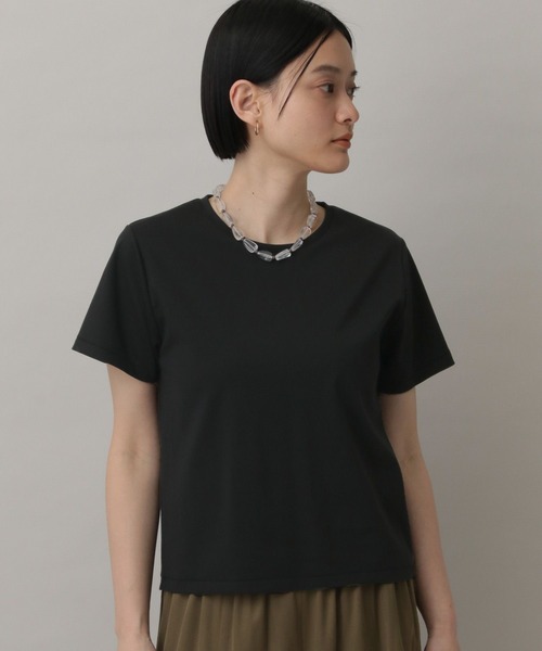 A part by（アパートバイ）の「NEWSTARポンチ_半袖（Tシャツ/カットソー・レディース・オフホワイト/ブラック・FREE）」の2枚目の写真