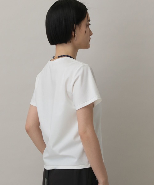 A part by（アパートバイ）の「NEWSTARポンチ_半袖（Tシャツ/カットソー・レディース・オフホワイト/ブラック・FREE）」の4枚目の写真