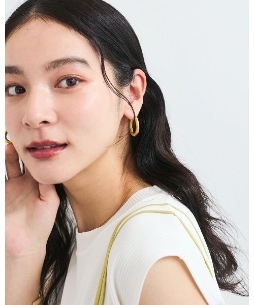 VIS(ビス)の「Uフープピアス(ピアス(両耳用)・レディース・ゴールド/シルバー・FREE)」の9枚目の写真