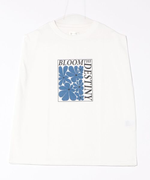 Chillfar（チルファー）の「ロゴノースリーブ(M1)（Tシャツ/カットソー・レディース・キナリ/オートミール/イエロー/グレー系1/ネイビー系1/ネイビー系2/ブルー/ホワイト系1/ホワイト系2/グレー系2・FREE）」の4枚目の写真