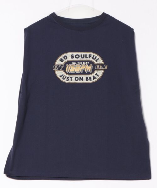Chillfar（チルファー）の「ロゴノースリーブ(M1)（Tシャツ/カットソー・レディース・キナリ/オートミール/イエロー/グレー系1/ネイビー系1/ネイビー系2/ブルー/ホワイト系1/ホワイト系2/グレー系2・FREE）」の8枚目の写真