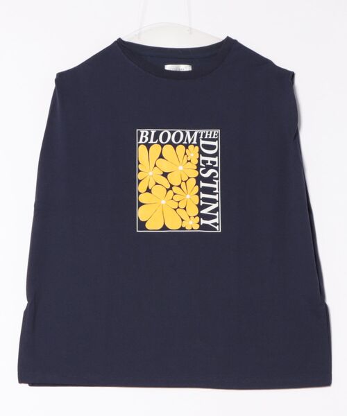 Chillfar（チルファー）の「ロゴノースリーブ(M1)（Tシャツ/カットソー・レディース・キナリ/オートミール/イエロー/グレー系1/ネイビー系1/ネイビー系2/ブルー/ホワイト系1/ホワイト系2/グレー系2・FREE）」の9枚目の写真