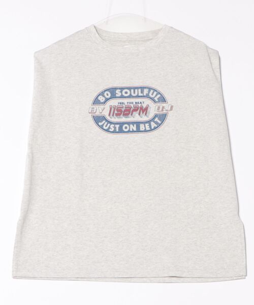 Chillfar（チルファー）の「ロゴノースリーブ(M1)（Tシャツ/カットソー・レディース・キナリ/オートミール/イエロー/グレー系1/ネイビー系1/ネイビー系2/ブルー/ホワイト系1/ホワイト系2/グレー系2・FREE）」の2枚目の写真