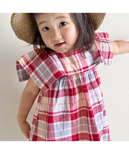 apres les cours（アプレレクール）の「【WEB限定/ジュニア対応】まいにちワンピース（ワンピース・キッズ・サックスブルー/イエロー/グリーン/レッド・100/110/120/130/140/90/80）」の17枚目の写真