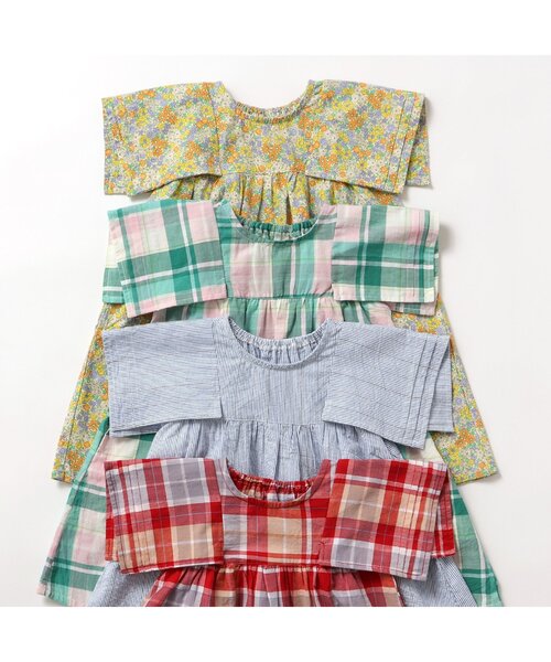 apres les cours（アプレレクール）の「【WEB限定/ジュニア対応】まいにちワンピース（ワンピース・キッズ・サックスブルー/イエロー/グリーン/レッド・100/110/120/130/140/90/80）」の15枚目の写真