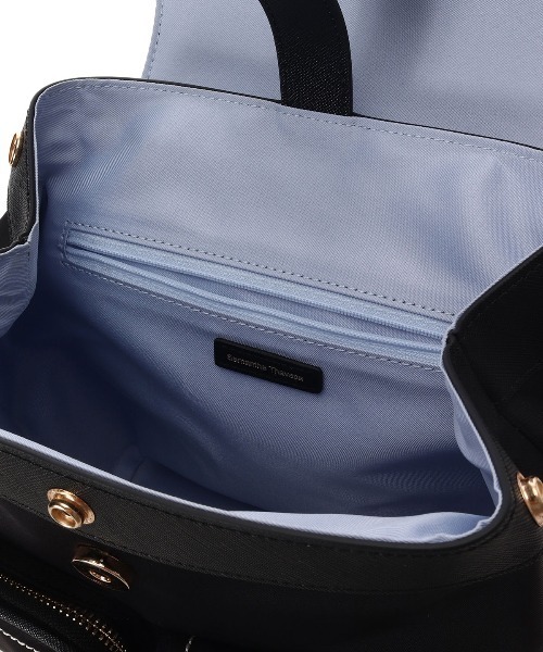 Samantha Thavasa(サマンサタバサ)の「ナイロン×合皮 リュック(バックパック/リュック・レディース・ベージュ/ブラック・FREE)」の7枚目の写真