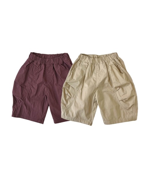aimoha(アイモハ)の「【aimoha-KIDS-】リラックスカーゴショートパンツ (SS)(カーゴパンツ・キッズ・ブラック/チョコ/ライトベージュ/パープル・110/130/120/90/100)」の6枚目の写真