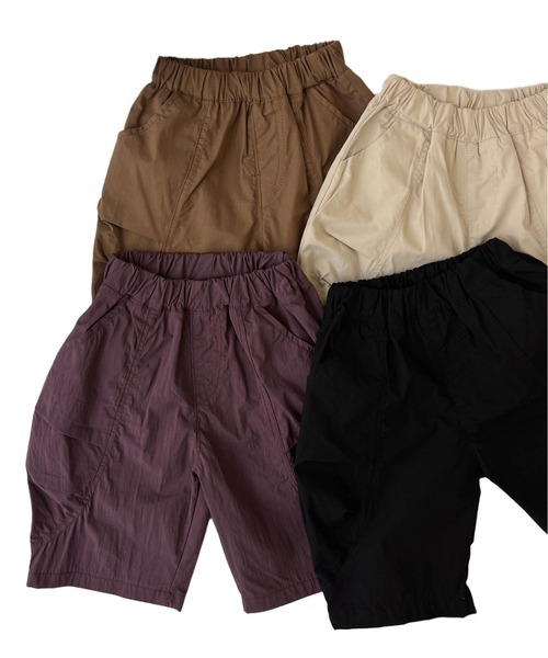 aimoha(アイモハ)の「【aimoha-KIDS-】リラックスカーゴショートパンツ (SS)(カーゴパンツ・キッズ・ブラック/チョコ/ライトベージュ/パープル・110/130/120/90/100)」の7枚目の写真