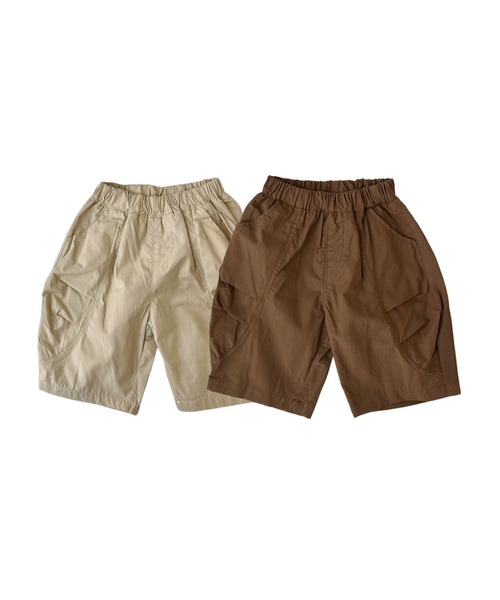 aimoha(アイモハ)の「【aimoha-KIDS-】リラックスカーゴショートパンツ (SS)(カーゴパンツ・キッズ・ブラック/チョコ/ライトベージュ/パープル・110/130/120/90/100)」の8枚目の写真