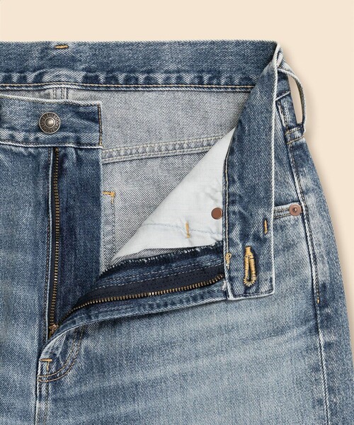 BROOKS BROTHERS(ブルックスブラザーズ)の「コットン ワイドレッグ デニムパンツ(デニムパンツ・レディース・ライトブルー・0/2/6/8)」の3枚目の写真
