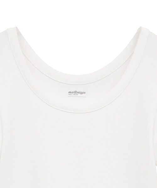 martinique（マルティニーク）の「《定番》コットンフライスTシャツ（Tシャツ/カットソー・レディース・ホワイト/ブラック/カーキ・FREE）」の11枚目の写真