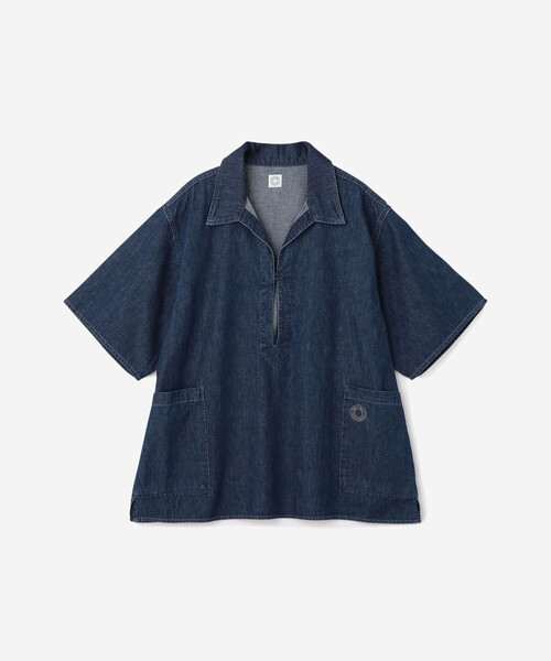 最高の着心地です。ORCIVAL フランネルスキッパーシャツ Women's Linen Half Sleeve Sailor Pullover Shirt Solid｜ORCIVAL