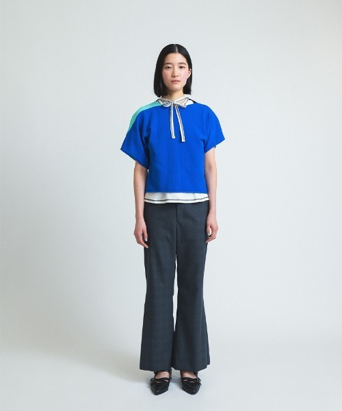 soduk(スドーク)の「【soduk】triple tucked trousers(その他パンツ・レディース・ブラウン/グレー・M/S)」の5枚目の写真