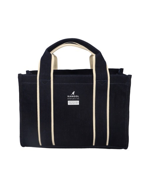 KANGOL(カンゴール)の「KANGOL KGC-2 2WAYバッグ(トートバッグ・レディース・ネイビー/ブラック/ホワイト・FREE)」の3枚目の写真