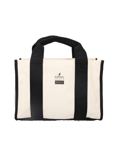 KANGOL(カンゴール)の「KANGOL KGC-2 2WAYバッグ(トートバッグ・レディース・ネイビー/ブラック/ホワイト・FREE)」の1枚目の写真