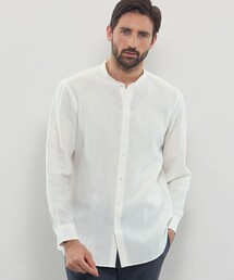 MACKINTOSH LONDON | 【LEON掲載】ハイカウントリネンバンドカラーシャツ(シャツ/ブラウス)