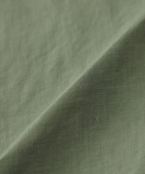 MACKINTOSH LONDON（マッキントッシュ ロンドン）の「【LEON掲載】ハイカウントリネンバンドカラーシャツ（シャツ/ブラウス・メンズ・グリーン系その他5/ホワイト/ブラック・XL/L/M）」の9枚目の写真