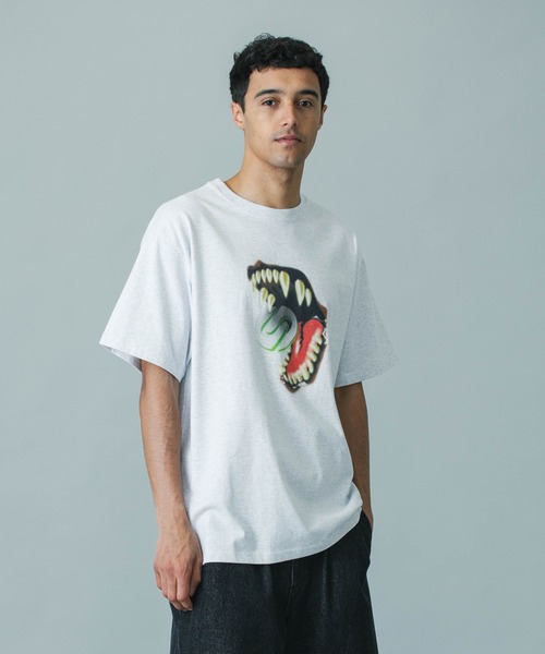 SILAS（サイラス）の「MOUTH S/S TEE（Tシャツ/カットソー・メンズ・チャコール/ブラック/アッシュ・M/L/XL）」の11枚目の写真