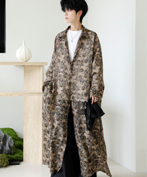neos(ネオス)の「【neos】ロングシルエット レオパード フラワー 総柄 レトロ シアー シャツ(シャツ/ブラウス・メンズ・その他1/その他2/その他3・MEDIUM/LARGE)」の9枚目の写真