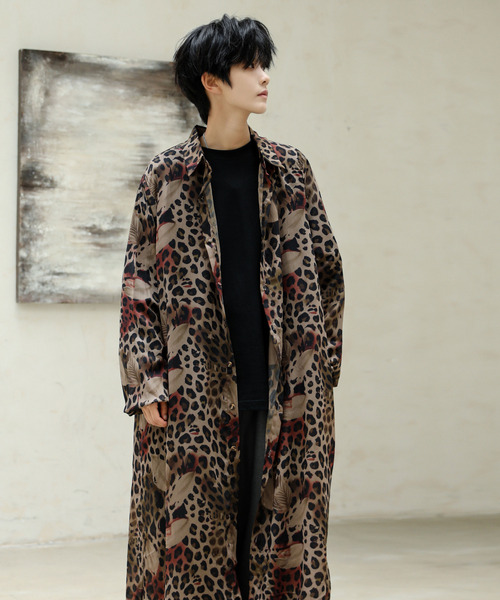 neos(ネオス)の「【neos】ロングシルエット レオパード フラワー 総柄 レトロ シアー シャツ(シャツ/ブラウス・メンズ・その他1/その他2/その他3・MEDIUM/LARGE)」の12枚目の写真