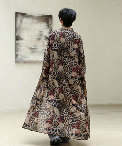 neos(ネオス)の「【neos】ロングシルエット レオパード フラワー 総柄 レトロ シアー シャツ(シャツ/ブラウス・メンズ・その他1/その他2/その他3・MEDIUM/LARGE)」の13枚目の写真