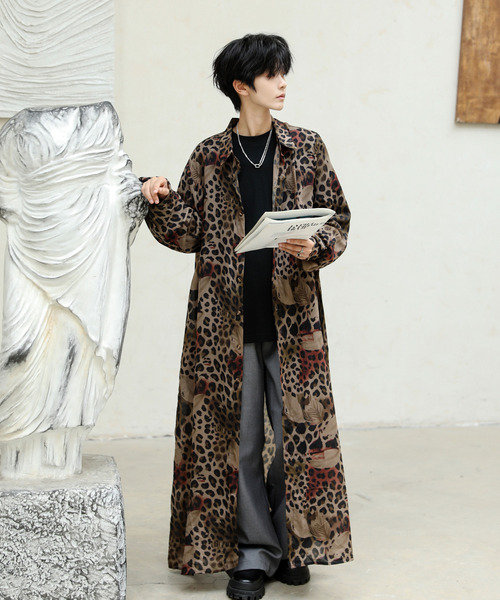 neos(ネオス)の「【neos】ロングシルエット レオパード フラワー 総柄 レトロ シアー シャツ(シャツ/ブラウス・メンズ・その他1/その他2/その他3・MEDIUM/LARGE)」の15枚目の写真