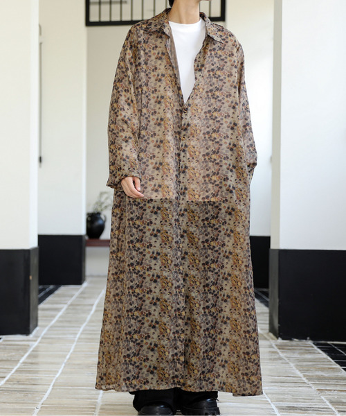 neos(ネオス)の「【neos】ロングシルエット レオパード フラワー 総柄 レトロ シアー シャツ(シャツ/ブラウス・メンズ・その他1/その他2/その他3・MEDIUM/LARGE)」の20枚目の写真