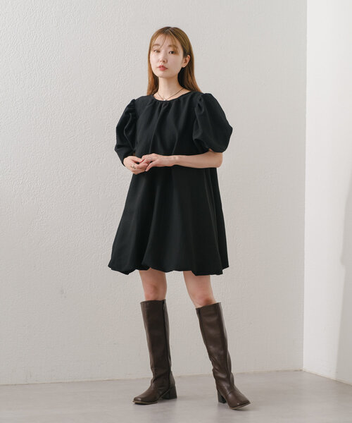 Kastane バルーンチュニック Kastane チュニック 「前後2WAY」裾バルーンチュニック