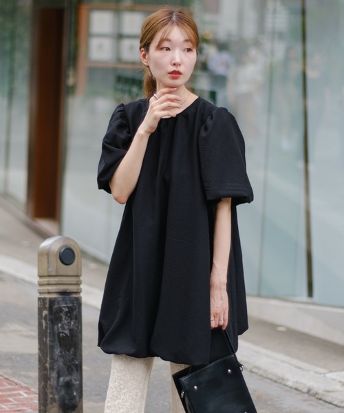 【CADUNE】カデュネ　バルーンチュニック36 CADUNE（カデュネ）の「バルーンチュニックブラウス（シャツ