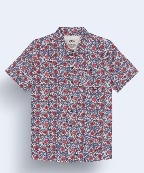 PICTURE ORGANIC CLOTHING(ピクチャーオーガニッククロージング)の「【PICTURE/ピクチャー】MATAIKONA SS SHIRT 半袖 総柄シャツ(シャツ/ブラウス・メンズ・パープル/ホワイト×レッド/ブラック系その他/ブラック系その他2/オレンジ系その他/グリーン系その他・MEDIUM/LARGE)」の2枚目の写真