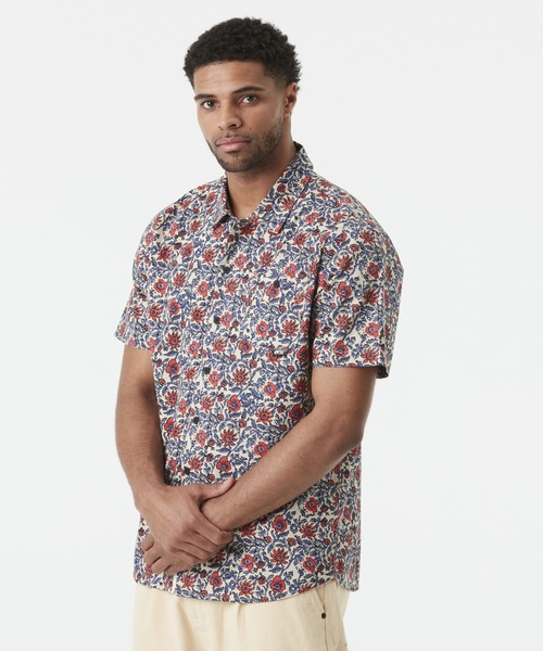 PICTURE ORGANIC CLOTHING(ピクチャーオーガニッククロージング)の「【PICTURE/ピクチャー】MATAIKONA SS SHIRT 半袖 総柄シャツ(シャツ/ブラウス・メンズ・パープル/ホワイト×レッド/ブラック系その他/ブラック系その他2/オレンジ系その他/グリーン系その他・MEDIUM/LARGE)」の16枚目の写真