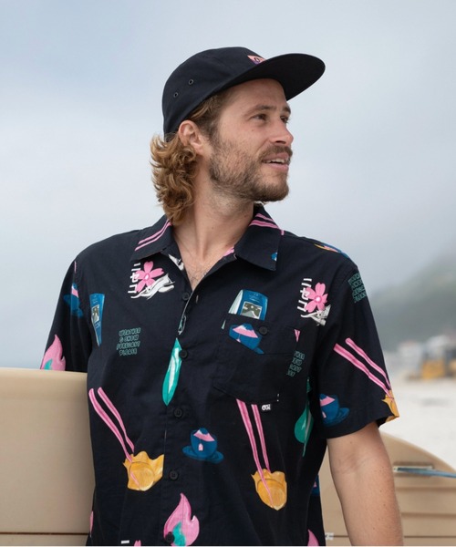 PICTURE ORGANIC CLOTHING(ピクチャーオーガニッククロージング)の「【PICTURE/ピクチャー】MATAIKONA SS SHIRT 半袖 総柄シャツ(シャツ/ブラウス・メンズ・パープル/ホワイト×レッド/ブラック系その他/ブラック系その他2/オレンジ系その他/グリーン系その他・MEDIUM/LARGE)」の8枚目の写真