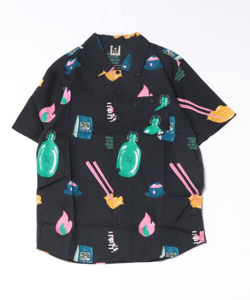 PICTURE ORGANIC CLOTHING(ピクチャーオーガニッククロージング)の「【PICTURE/ピクチャー】MATAIKONA SS SHIRT 半袖 総柄シャツ(シャツ/ブラウス・メンズ・パープル/ホワイト×レッド/ブラック系その他/ブラック系その他2/オレンジ系その他/グリーン系その他・MEDIUM/LARGE)」の9枚目の写真