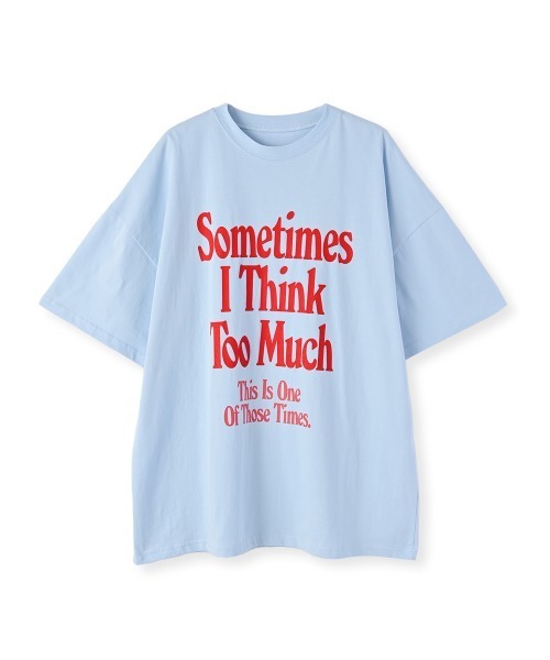 marjour（マージュール）の「LOGO OVER TEE（Tシャツ/カットソー・レディース・グリーン/ブルー・M）」の11枚目の写真