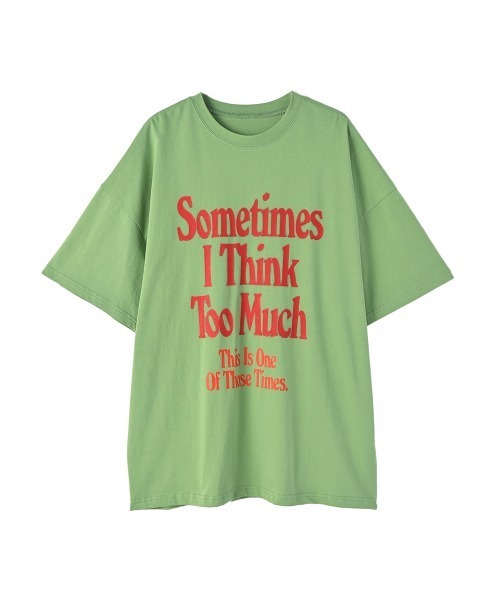 marjour（マージュール）の「LOGO OVER TEE（Tシャツ/カットソー・レディース・グリーン/ブルー・M）」の12枚目の写真