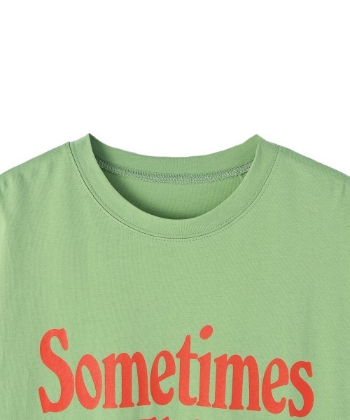 marjour（マージュール）の「LOGO OVER TEE（Tシャツ/カットソー・レディース・グリーン/ブルー・M）」の14枚目の写真