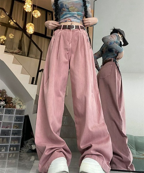REBALANCE(リバランス)の「ワイドカラーデニム(デニムパンツ・レディース・C/A/B・X-LARGE/LARGE/MEDIUM)」の2枚目の写真