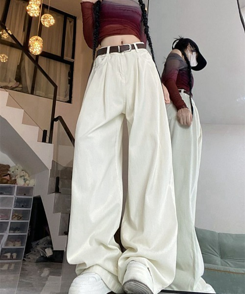 REBALANCE(リバランス)の「ワイドカラーデニム(デニムパンツ・レディース・C/A/B・X-LARGE/LARGE/MEDIUM)」の1枚目の写真